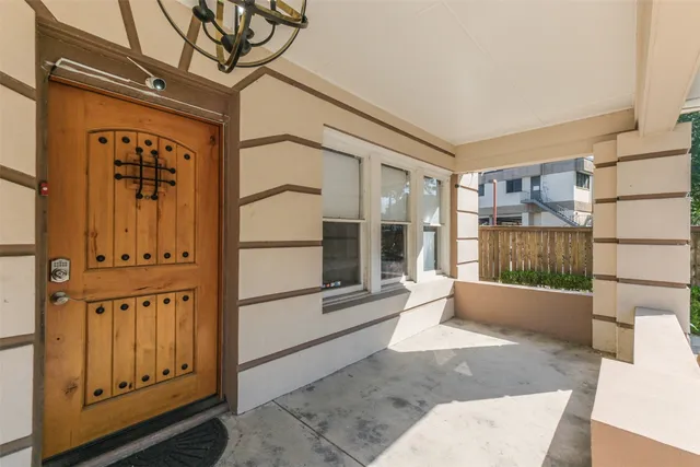 a view of a entryway door of the house