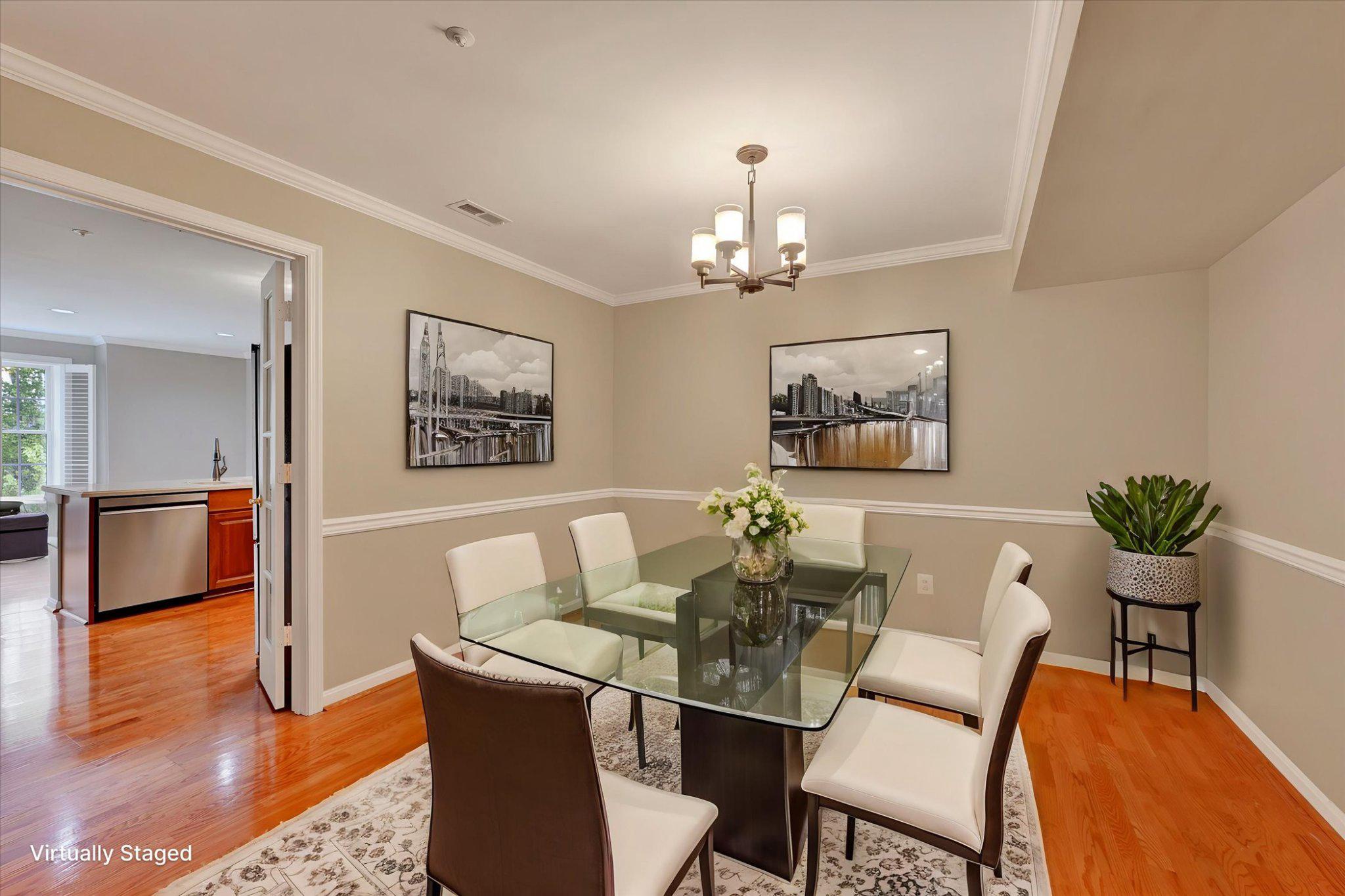 12310 Rosslare Ridge Road, Unit 405 Lutherville-Timonium, MD 21093 - Photo 8 of 36 Virtually staged dining space.