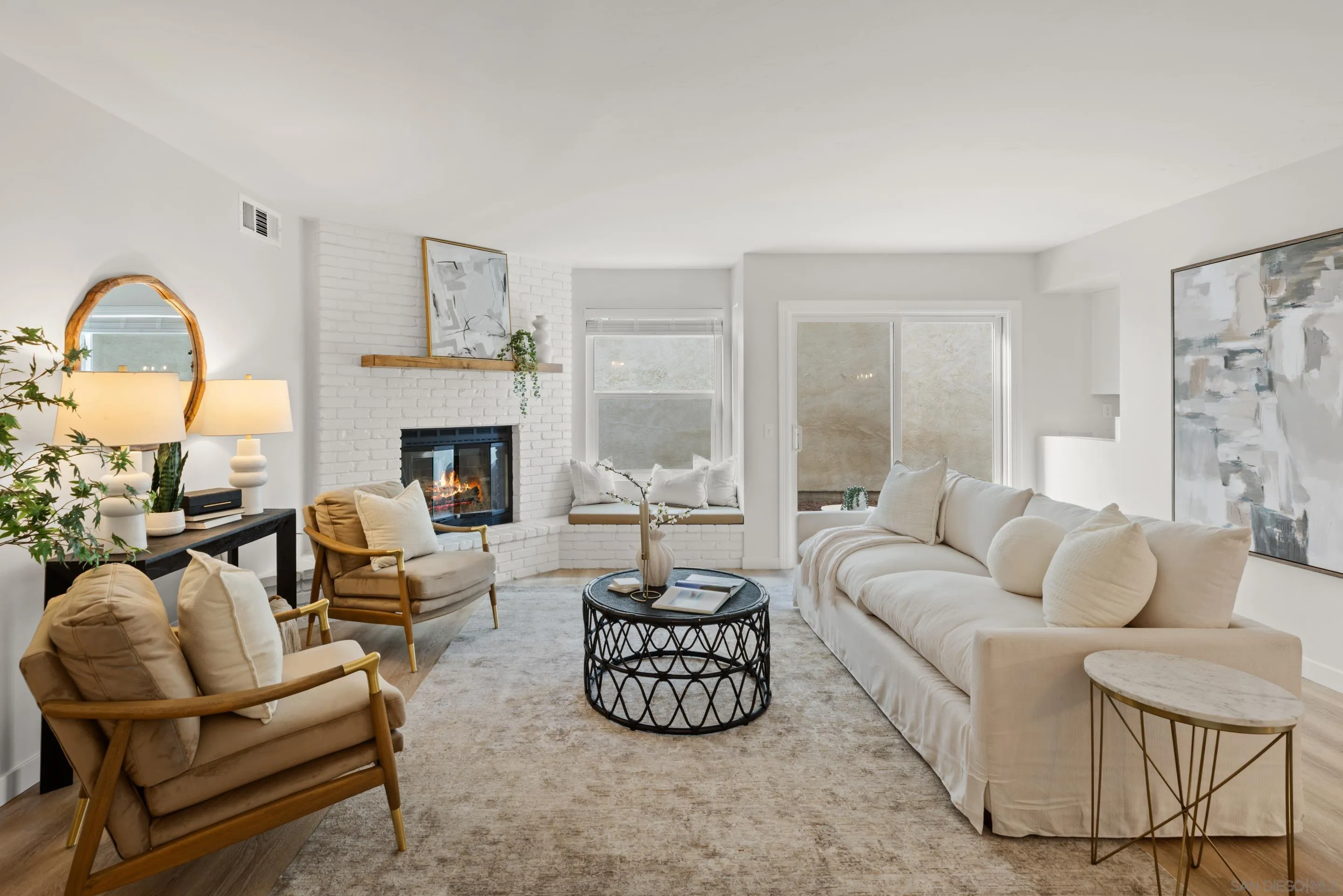 4216 Esperanza Way Oceanside, CA 92056 - Photo 4 of 21 Fire in fireplace has been digitally altered.