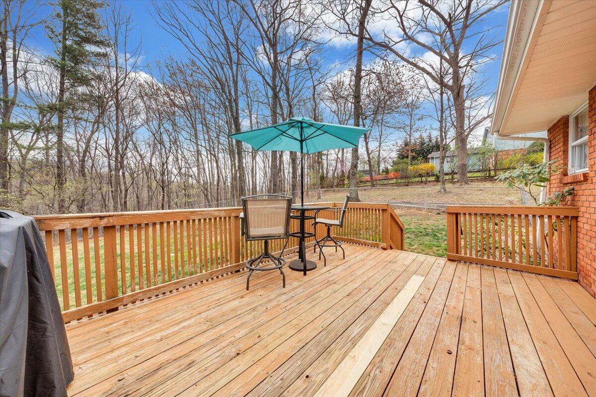 414 Pin Oak Drive Blue Ridge, VA 24064 - Photo 34 of 45 a view of a chairs on a deck