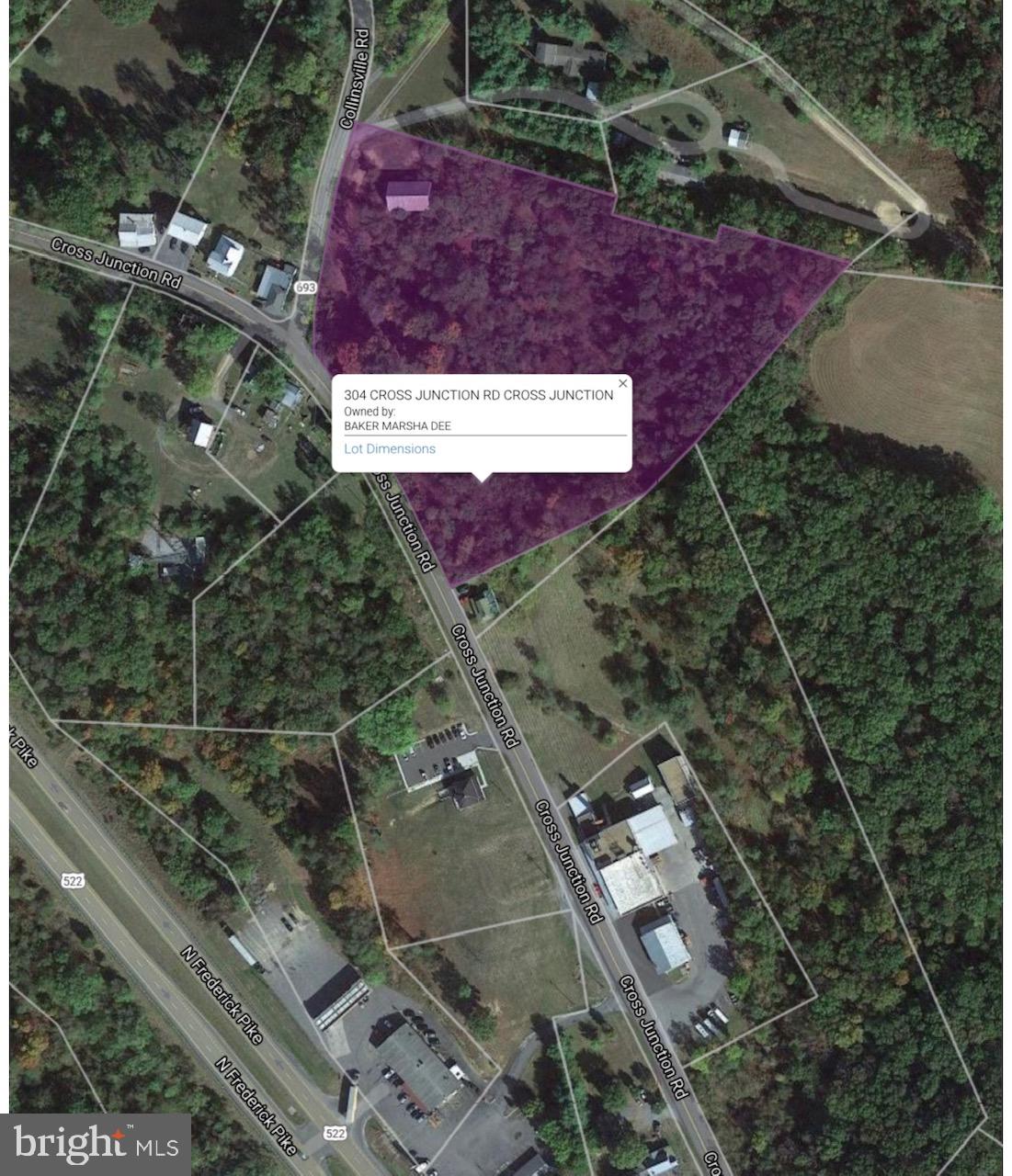 304 Cross Junction Road Cross Junction, VA 22625 - Photo 61 of 61 Property outline