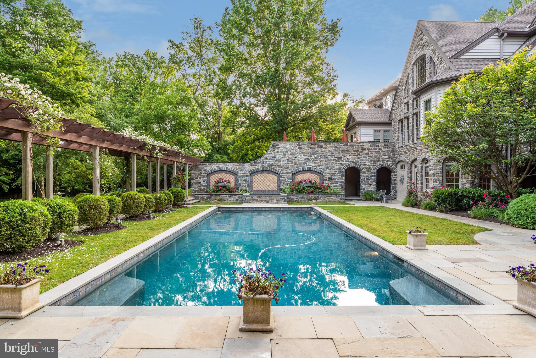 893 Parkes Run Lane Villanova, PA 19085 - Photo 79 of 86 In-Ground Saltwater Pool