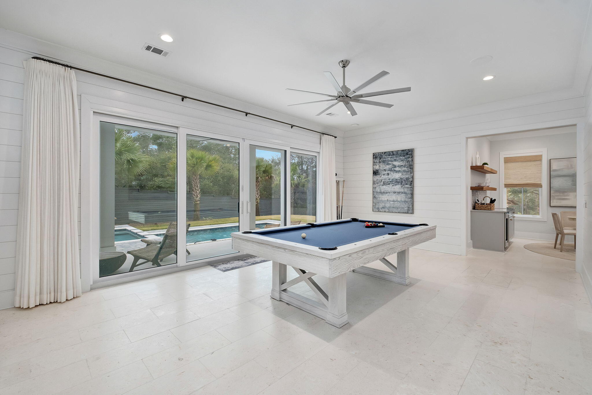 133 Bullard Road Santa Rosa Beach, FL 32459 - Photo 15 of 19 a room with pool table and windows