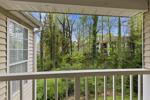a view of a balcony