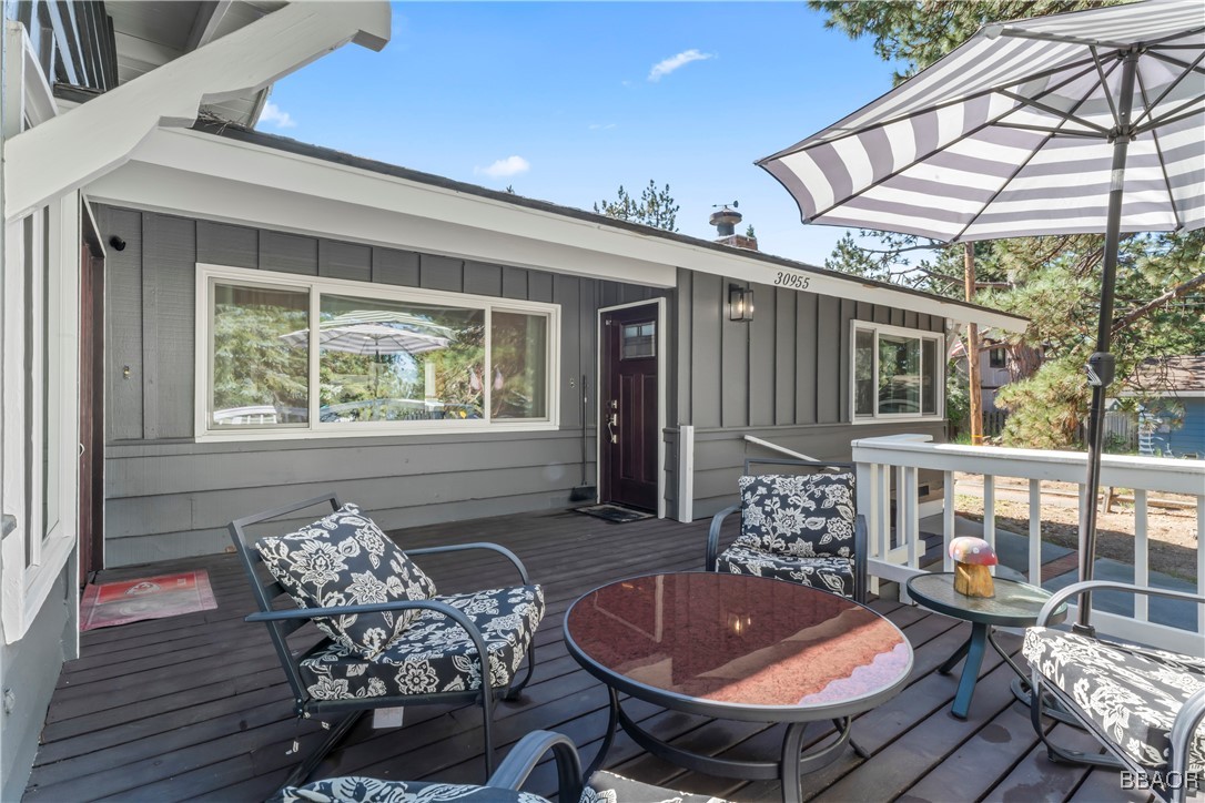 30955 Scenic Way Running Springs, CA 92382 - Photo 5 of 34 Large front deck