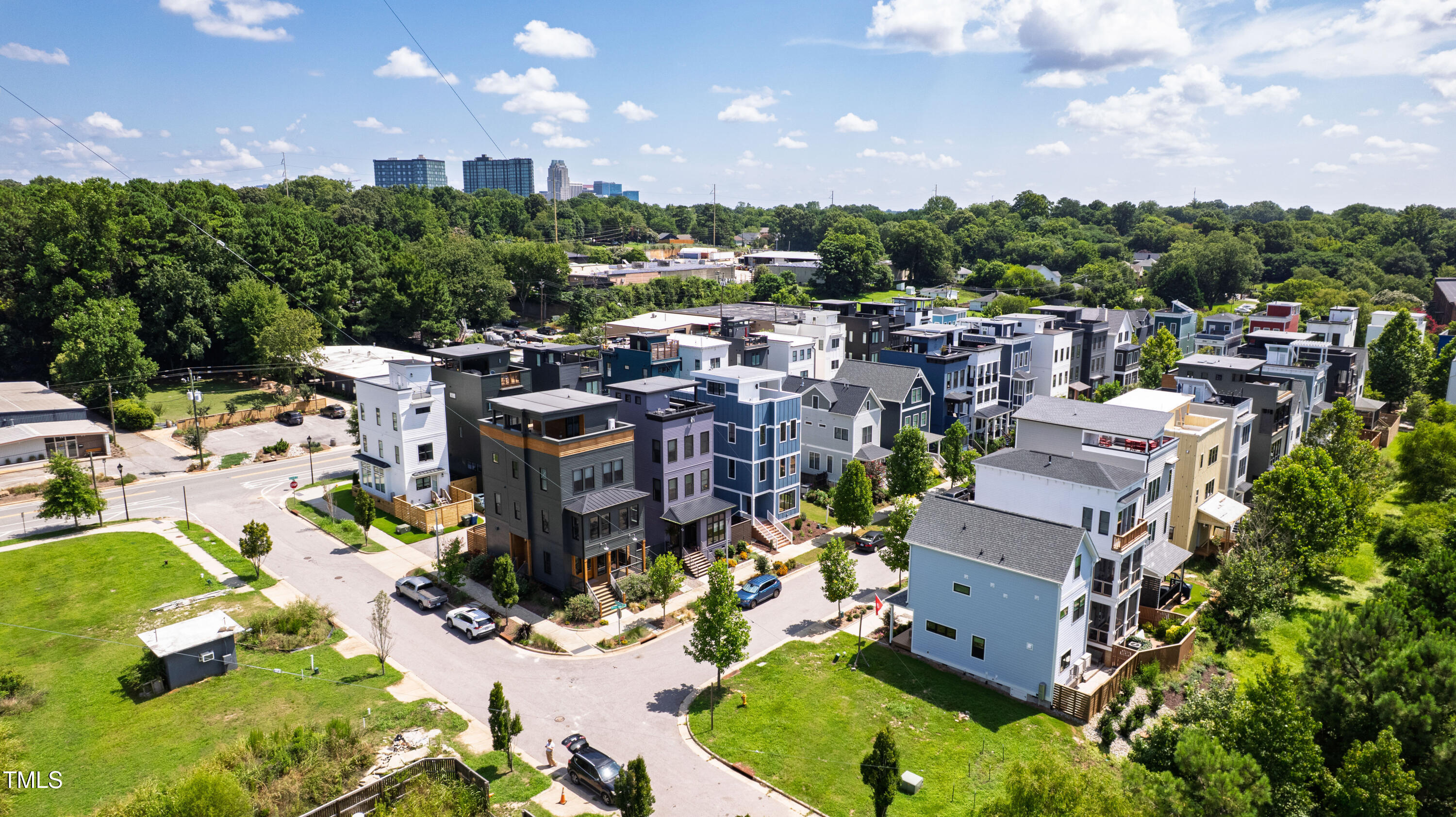 618 Velma Hopkins Lane Raleigh, NC 27603 - Photo 20 of 63 an aerial view of a house with a garden view