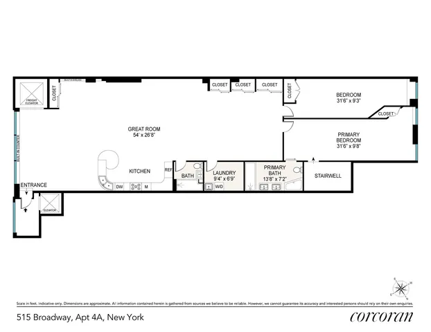 $4,895,000 | 515 Broadway, Unit 4A | SoHo