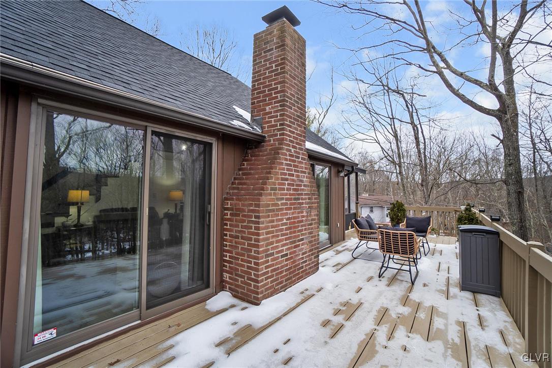 5967 Decker Road Bushkill, PA 18324 - Photo 44 of 47 a backyard of a house with seating space