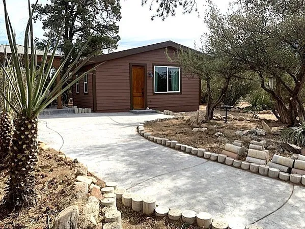 a backyard of a house