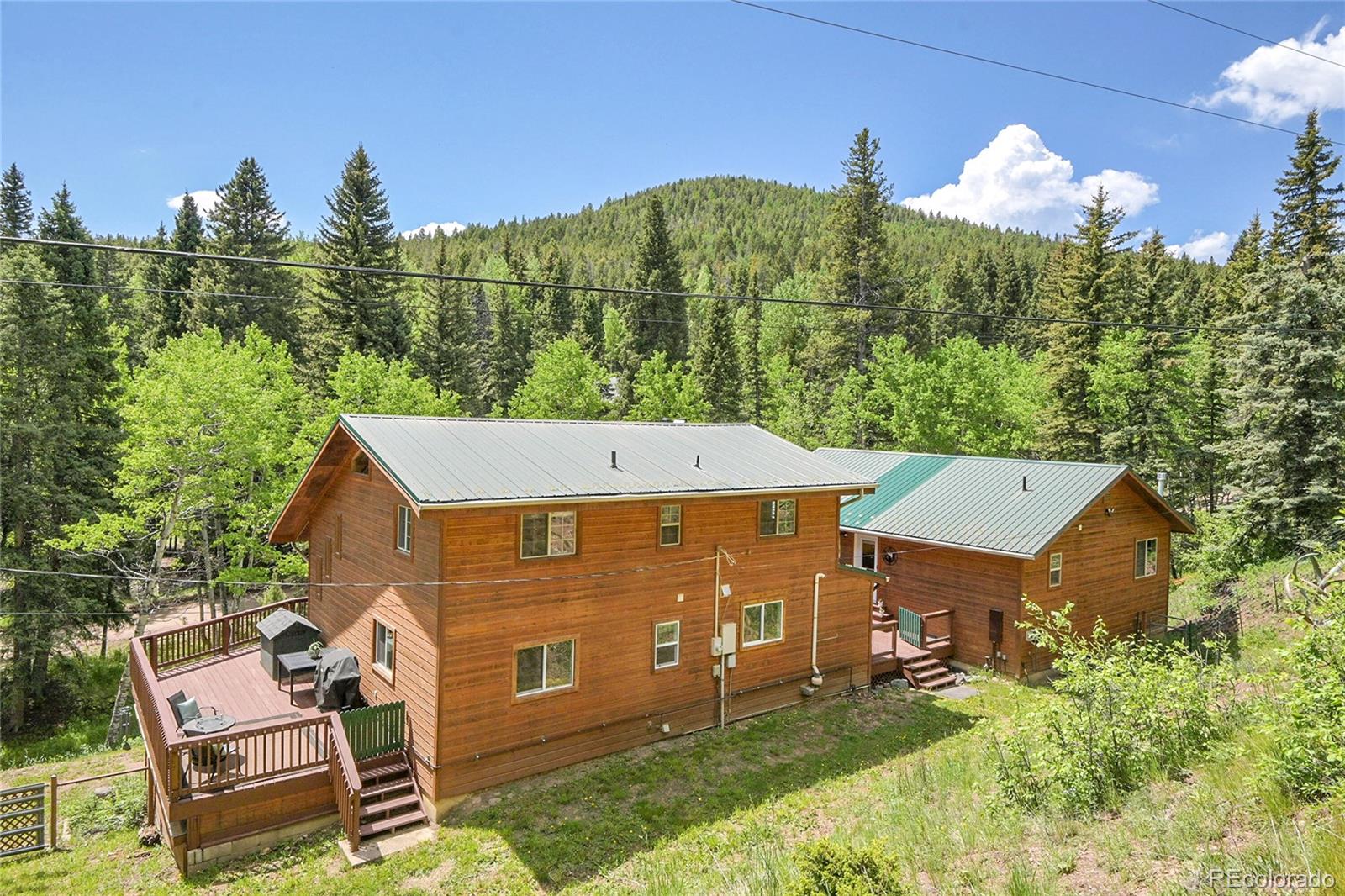 11182 Barney Gulch Road Conifer, CO 80433 - Photo 47 of 50 an aerial view of a house