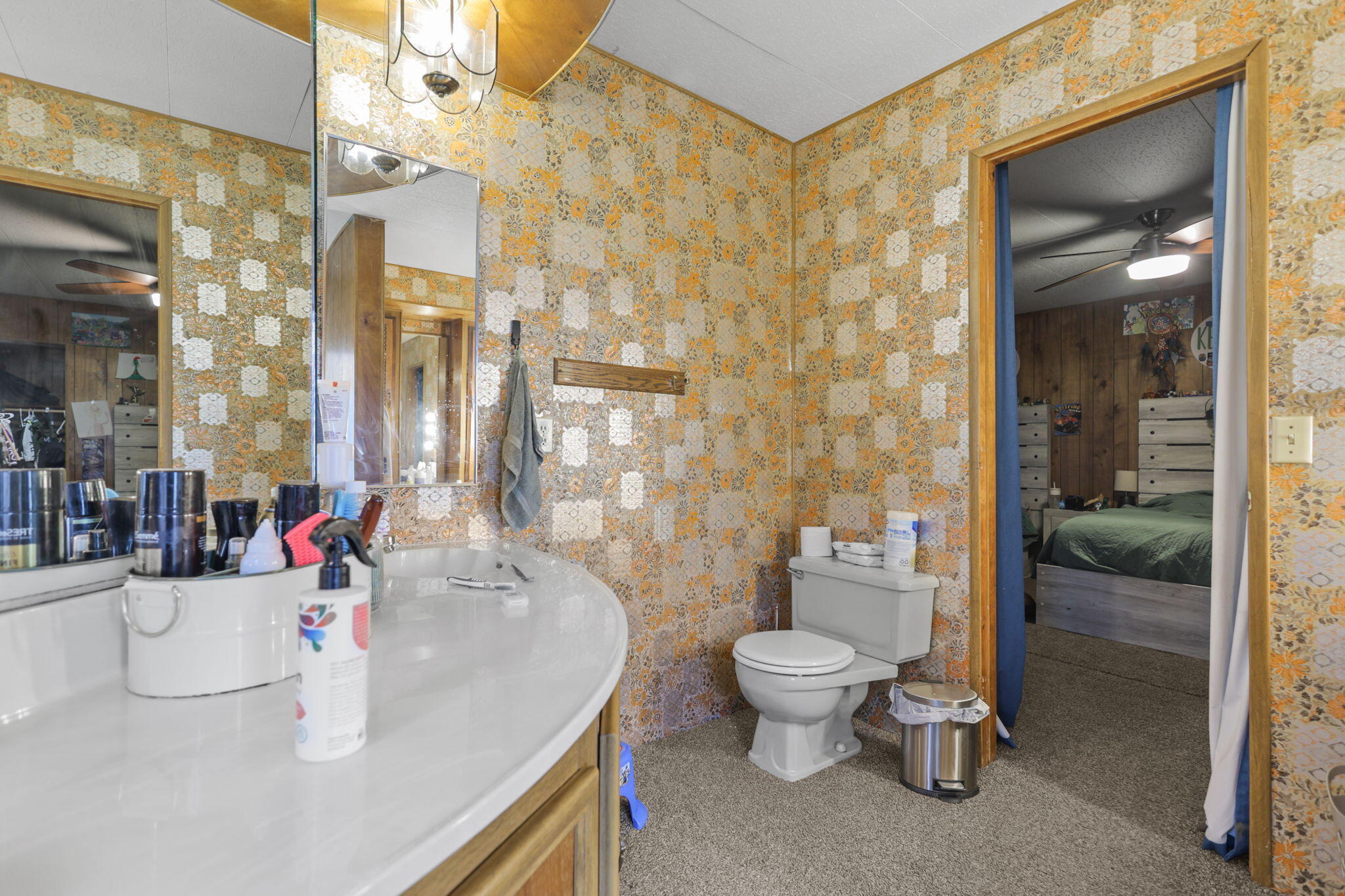 5722 Happy Valley Road Anderson, CA 96007 - Photo 14 of 29 a bathroom with a sink toilet and shower