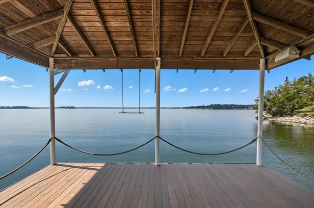 a house view with a swimming pool