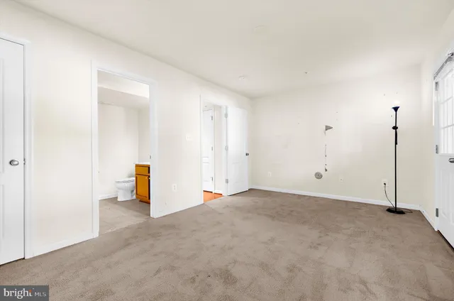 a view of an empty room