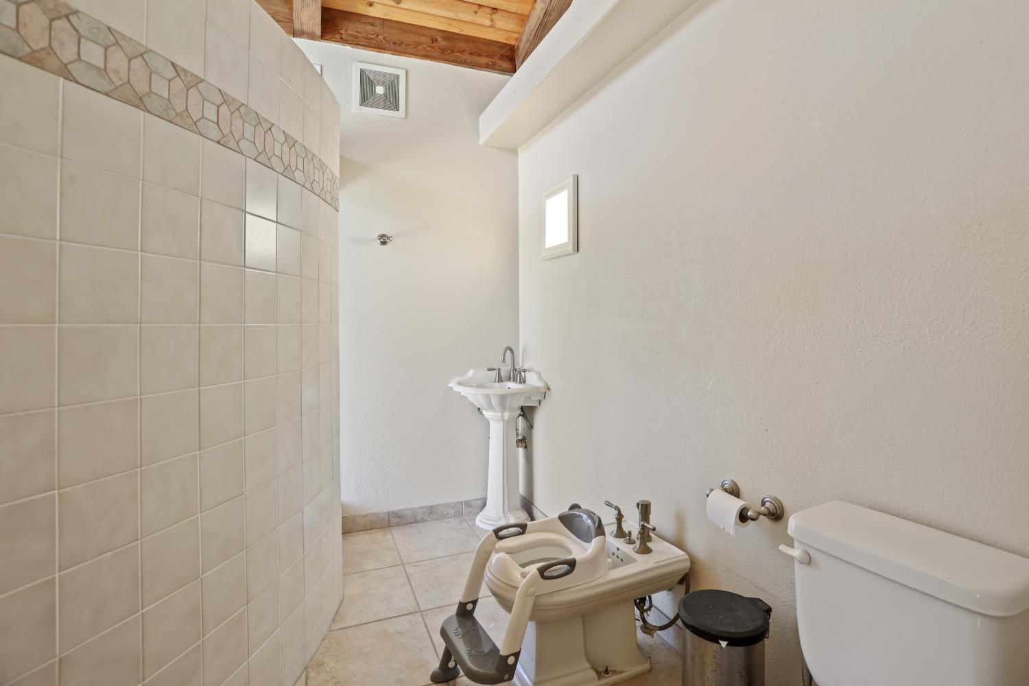 9935 Hazel Road Stockton, CA 95212 - Photo 66 of 98 a bathroom with a sink a toilet and mirror