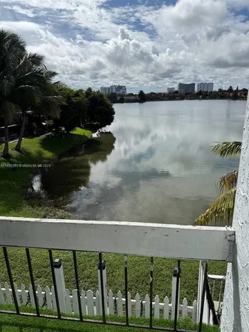 a view of a garden and patio