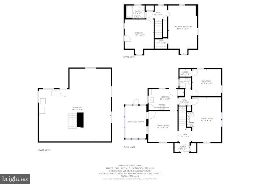 7046 Bembe Beach Road Annapolis, MD 21403 - Photo 35 of 38 Floor Plans Combined