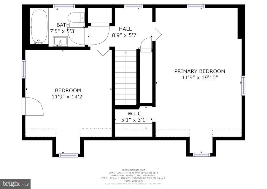 7046 Bembe Beach Road Annapolis, MD 21403 - Photo 37 of 38 Second Floor Plan