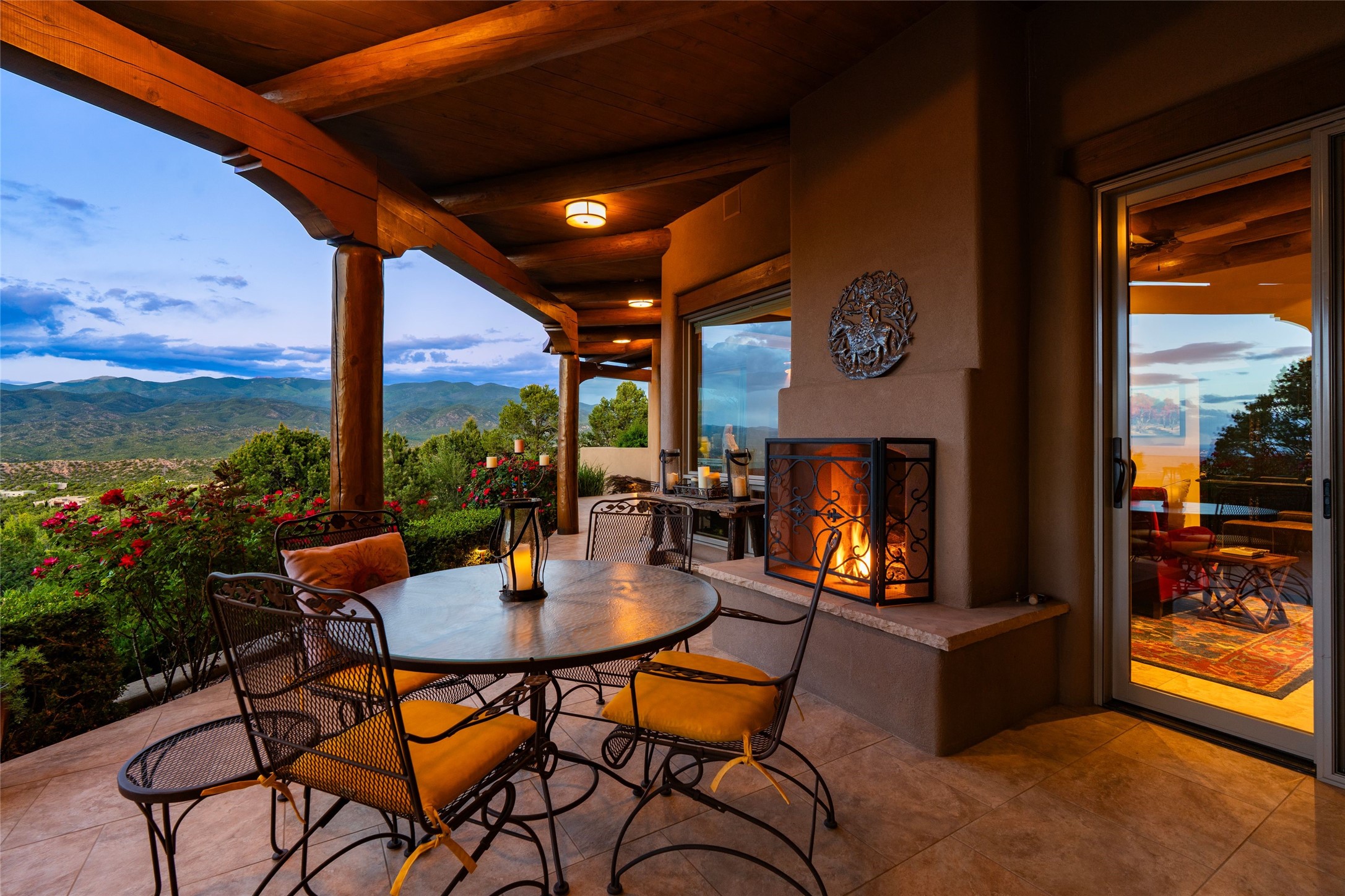 42 San Juan Ranch Road Santa Fe, NM 87506 - Photo 38 of 49 Outdoor Kiva for cool evenings