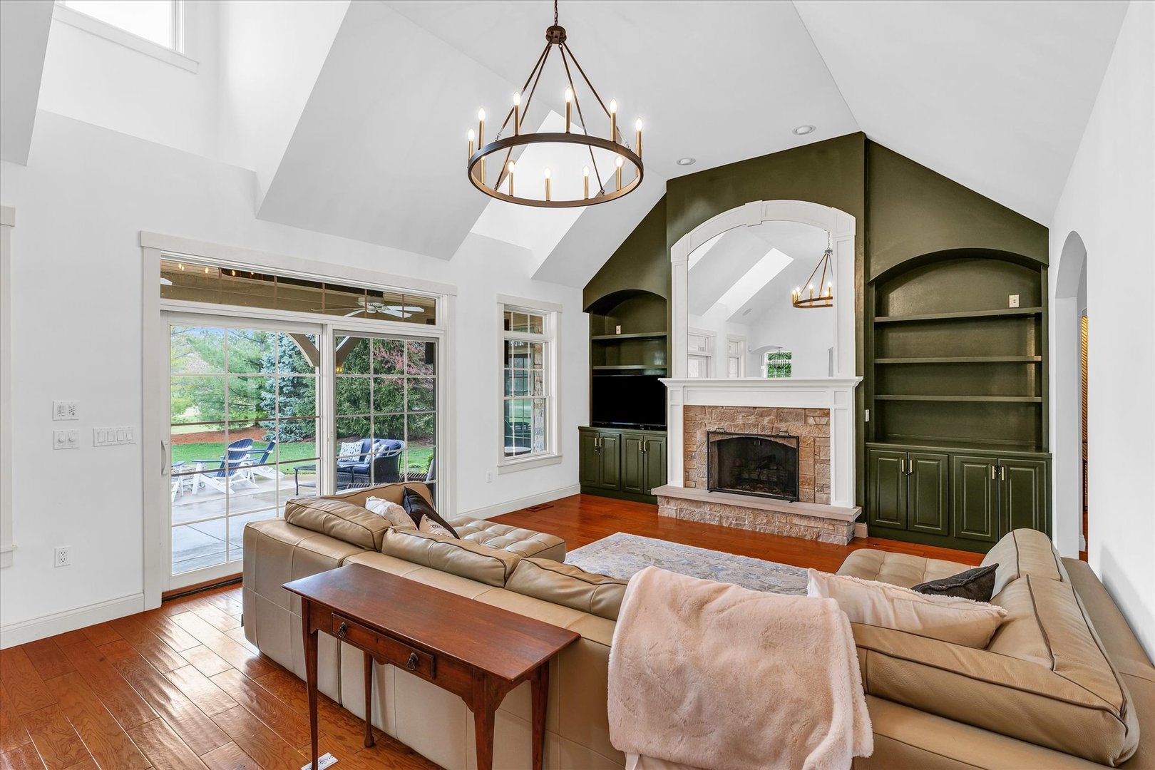 1803 Cobblefield Court Champaign, IL 61822 - Photo 9 of 55 a living room with furniture fireplace and a large window