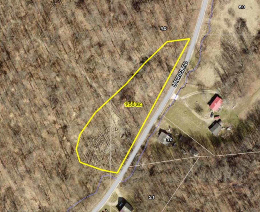 0 Laurel Road Laurel, IN 47024 - Photo 15 of 16 Aerial of a cleared portion of the parcel, 1.5 acres next to Laurel Road.
