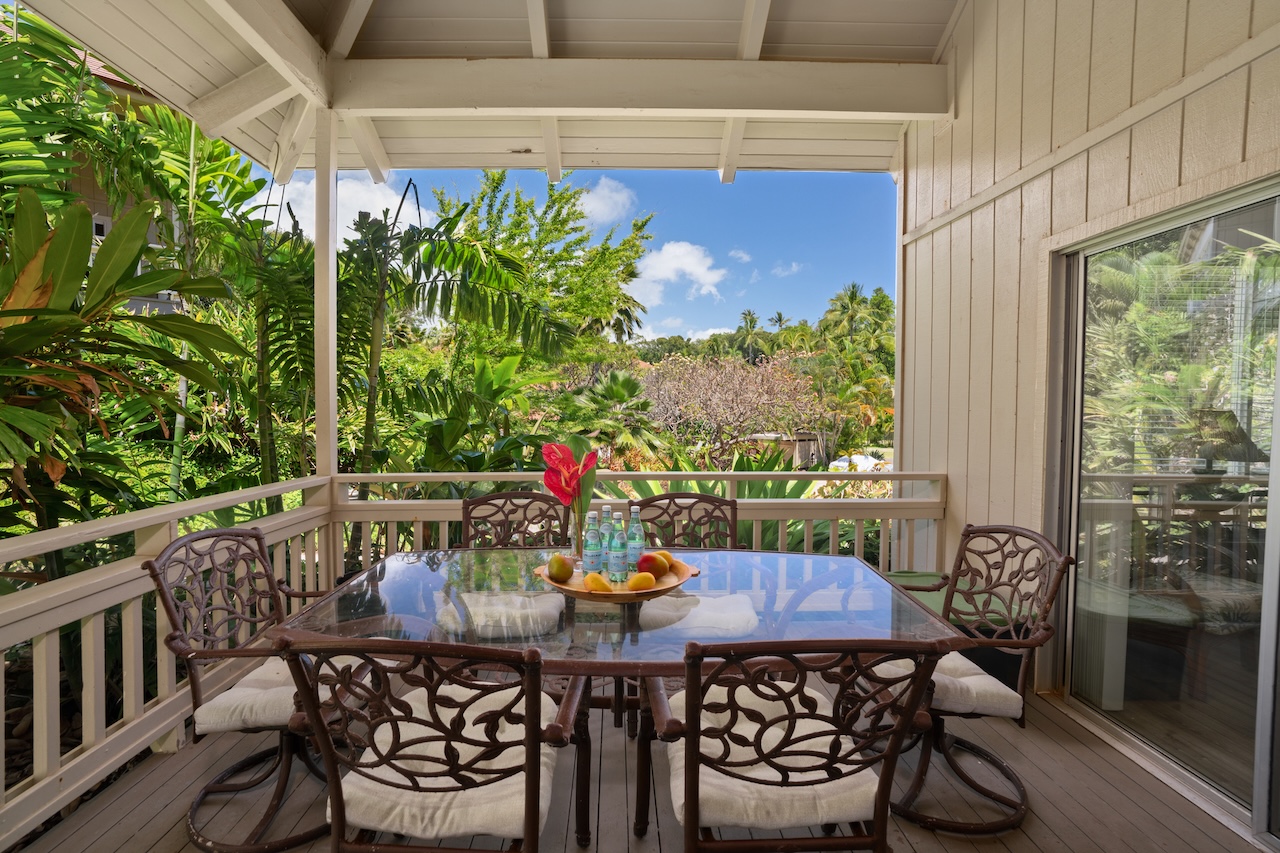2330 Ho'ohu Road, Unit 27 Koloa, HI 96756 - Photo 6 of 30 a outdoor dining space with furniture and outdoor view