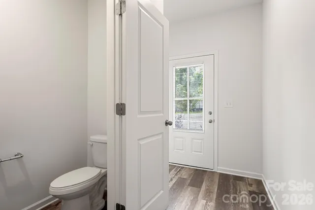 a bathroom with a toilet