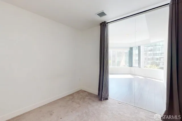 a view of an empty room