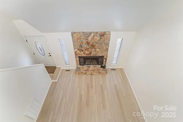 a view of wooden floor in a room