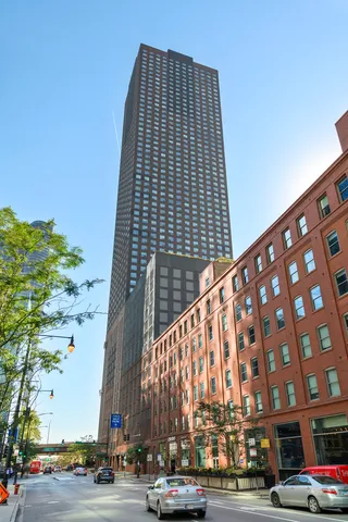 a front view of a building