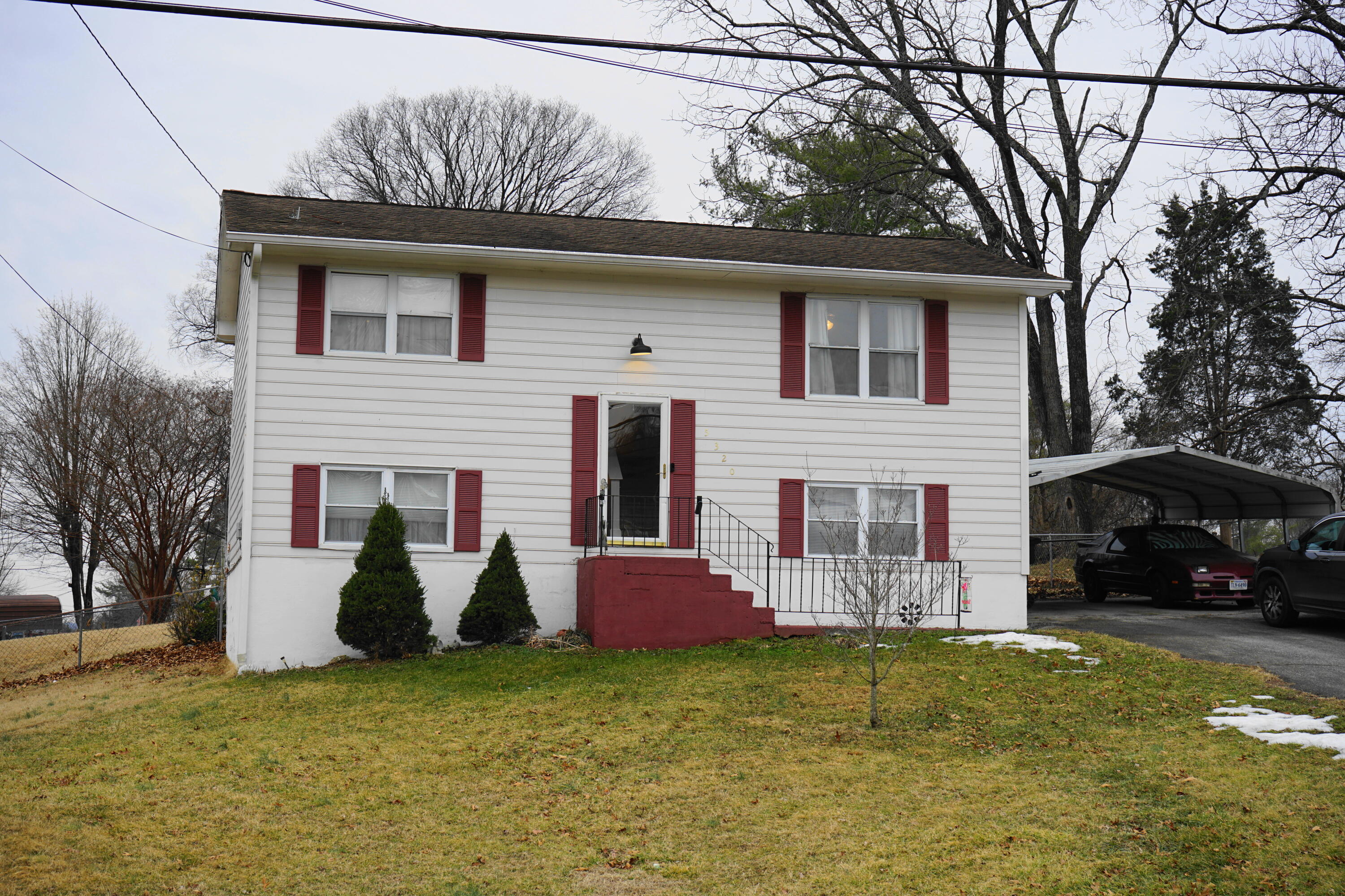 a view of a house with a patio