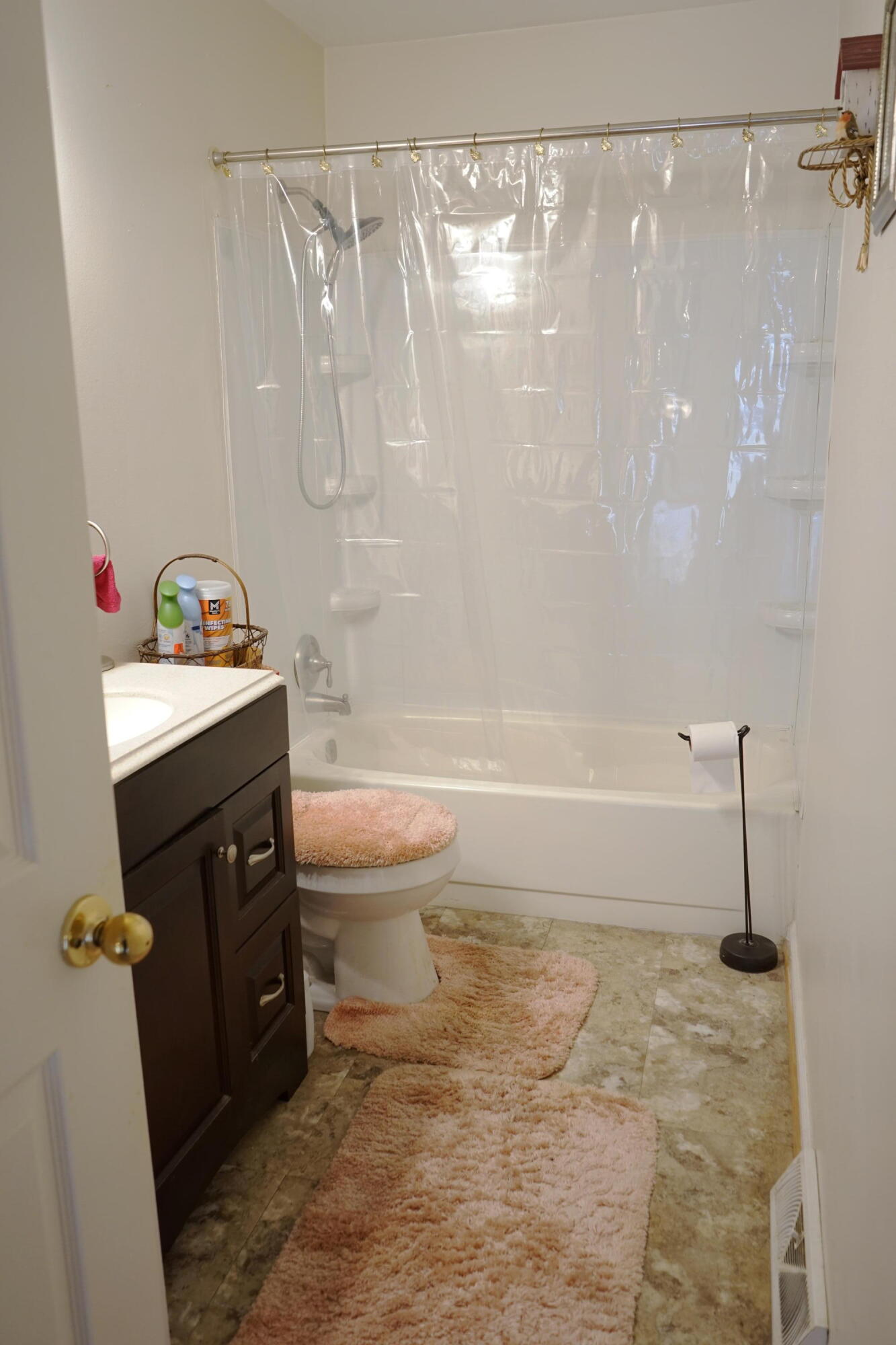 5320 Cove Road Roanoke, VA 24017 - Photo 22 of 30 a bathroom with a sink a toilet and shower