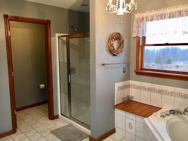 1245 Flatwoods Road Vanderbilt, PA 15486 - Photo 17 of 25 Another View of the Master Bathroom with Glass-enclosed Shower and private Water Closet.