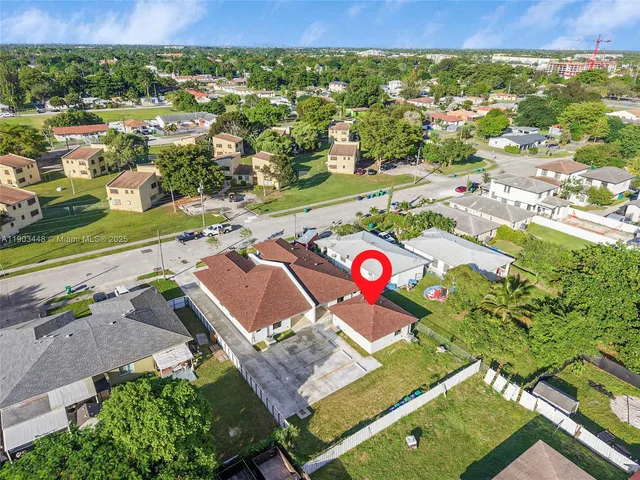 an aerial view of tennis court