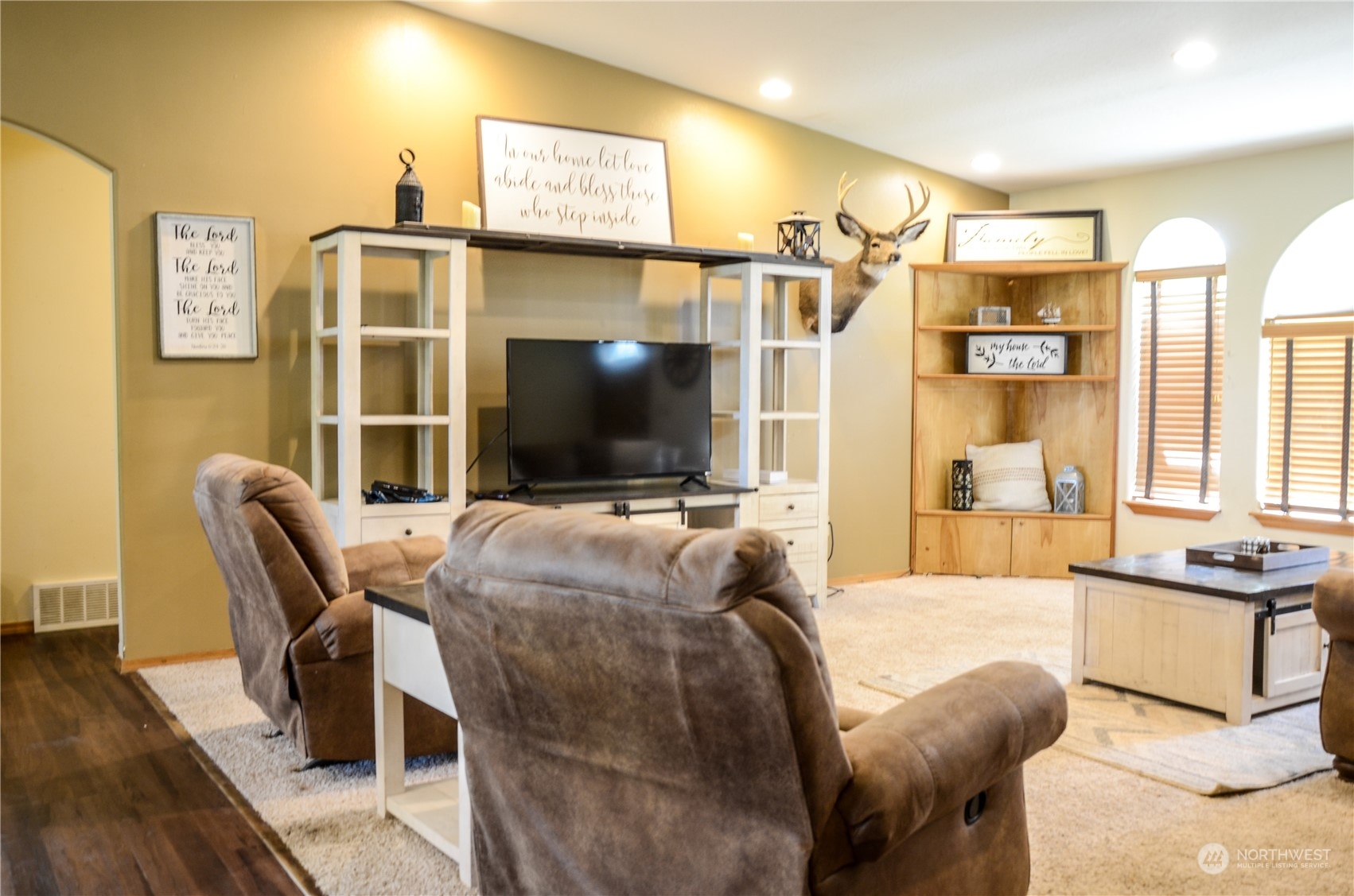 1241 North Sage Road Ritzville, WA 99169 - Photo 7 of 40 a living room with furniture and a flat screen tv