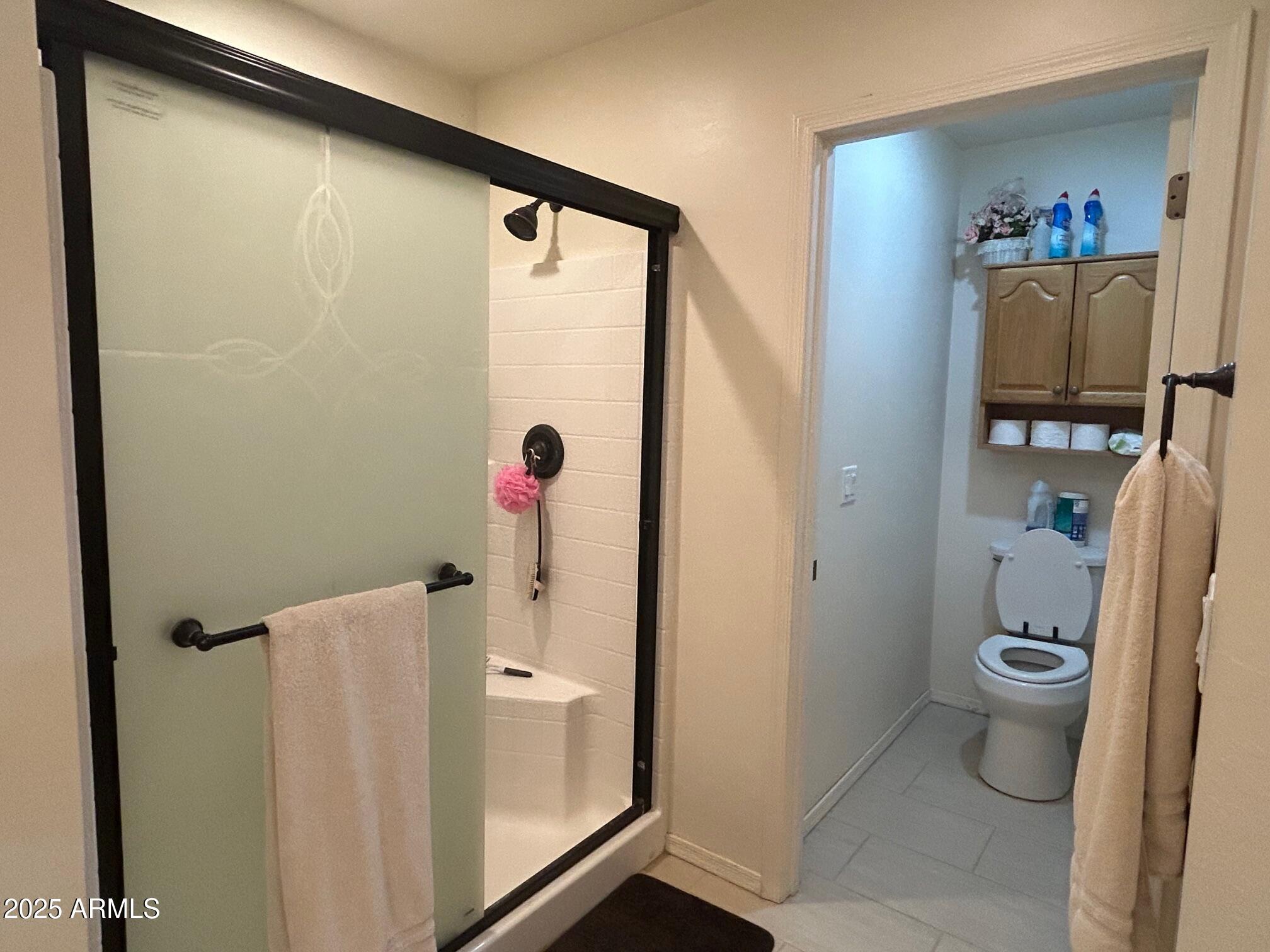 5107 Forest View Road Lakeside, AZ 85929 - Photo 13 of 24 a bathroom with a toilet and a shower
