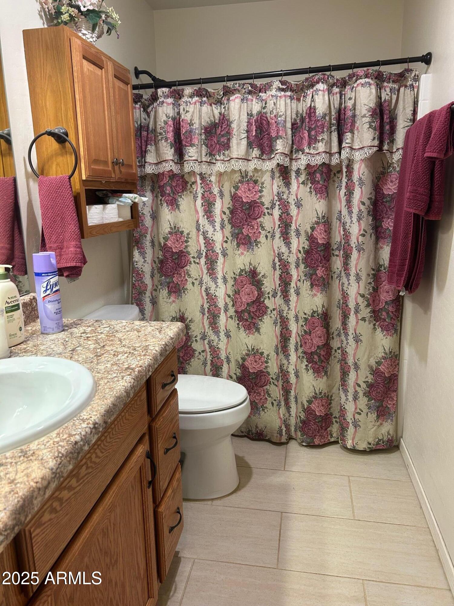 5107 Forest View Road Lakeside, AZ 85929 - Photo 8 of 24 a bathroom with a granite countertop sink and a mirror