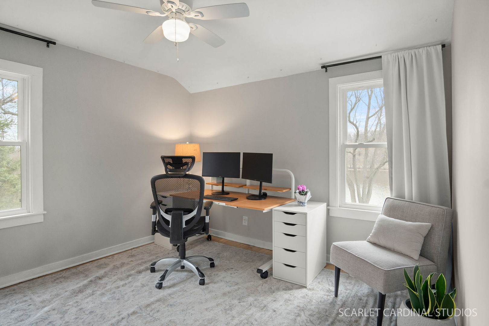 705 Spring Beach Way Cary, IL 60013 - Photo 11 of 32 a view of a workspace with furniture and a window