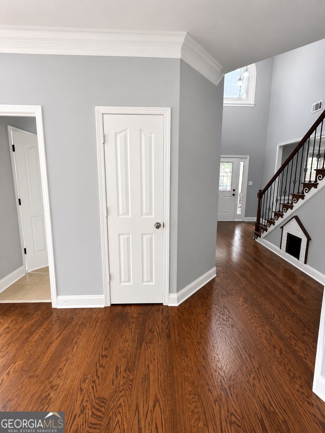 2614 Dolostone Way Dacula, GA 30019 - Photo 10 of 29 a view of an entryway with wooden floor