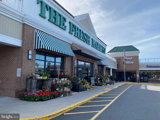 a view of a building and a street