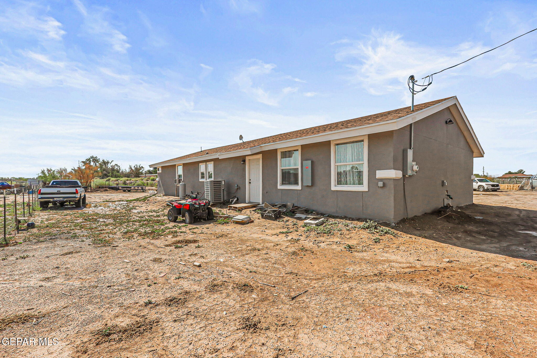 13419 Mendoza Road San Elizario, TX 79849 - Photo 41 of 55 a view of a house with backyard