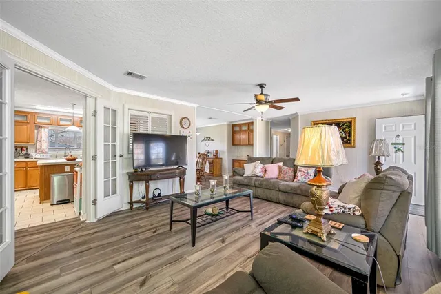 a bedroom with a bed and furniture