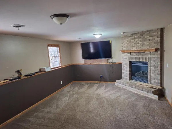 a room with gym equipment