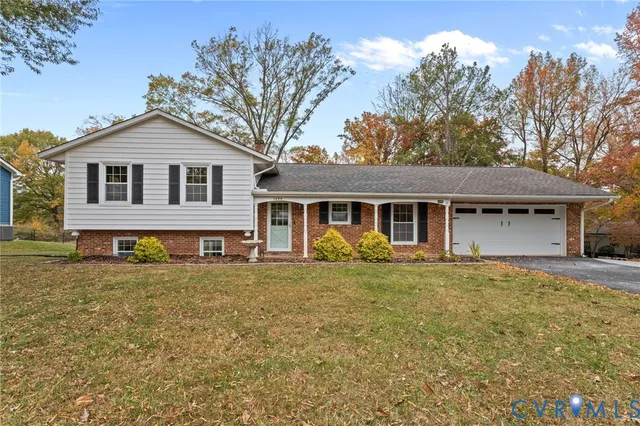 a picture of a park with a bench
