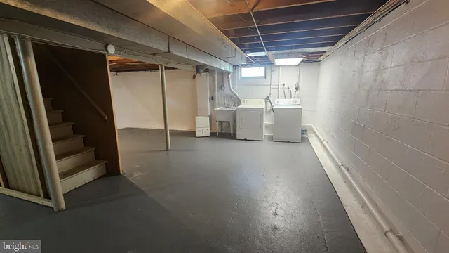 a view of storage and utility room