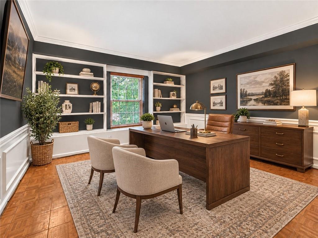 302 Fox Chapel Road, Unit 307 Pittsburgh, PA 15238 - Photo 22 of 33 The 13'×12' Flex /3rd bedroom- offers space for a home office. Virtually staged.