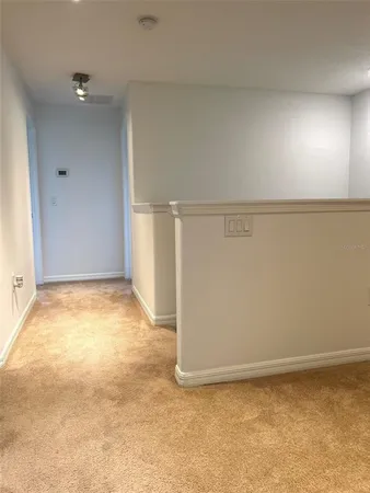 an empty room with a natural light