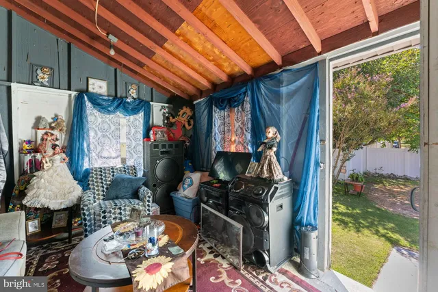 a room with musical instruments