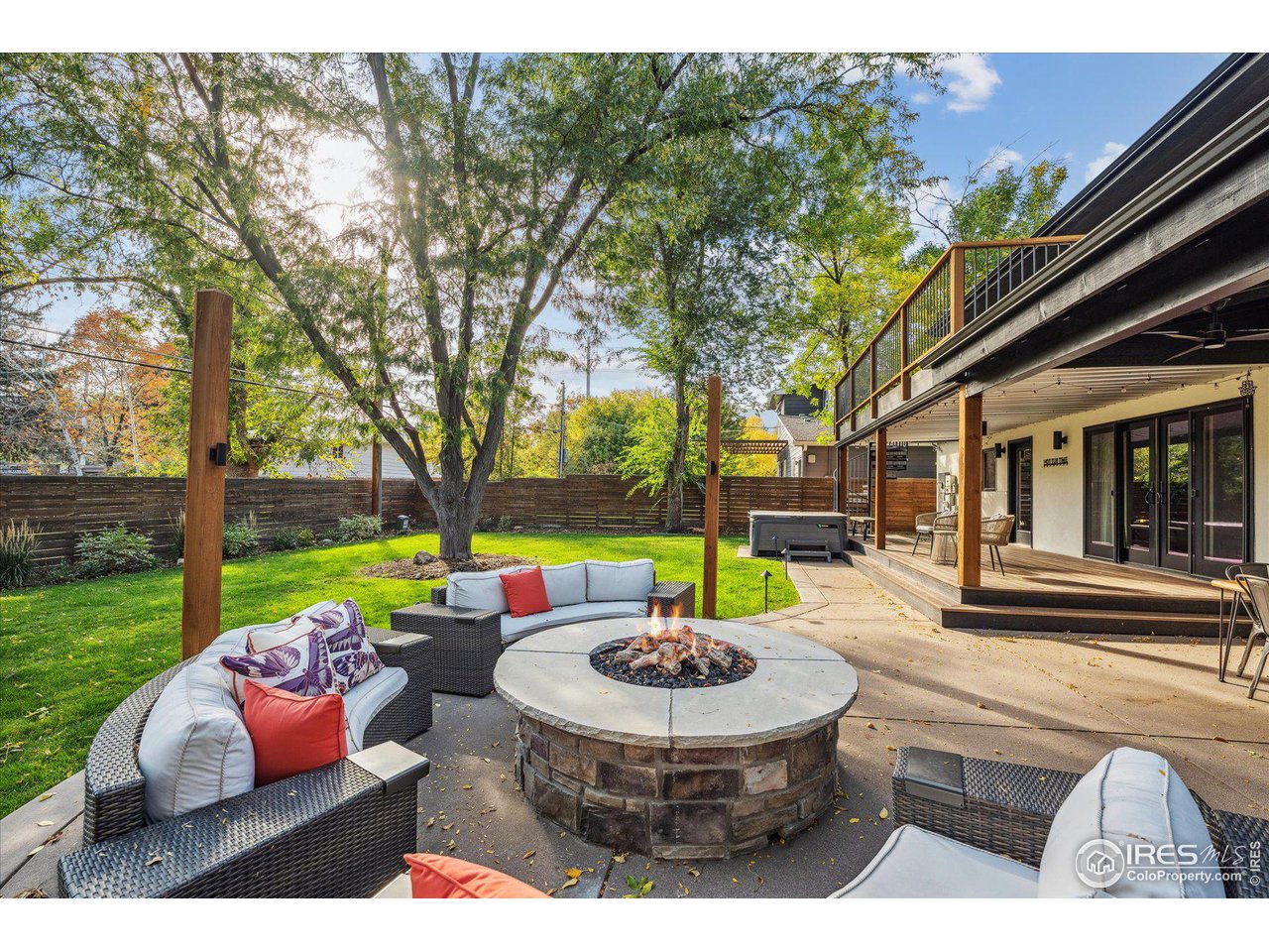 1920 Vista Drive Boulder, CO 80304 - Photo 32 of 38 a view of swimming pool with outdoor seating patio and green space