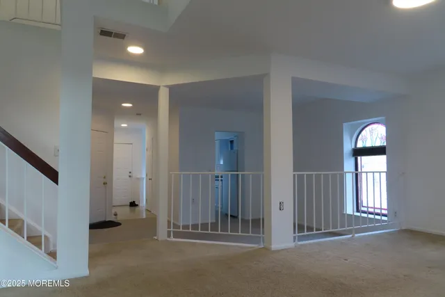 wooden floor and windows in an empty room