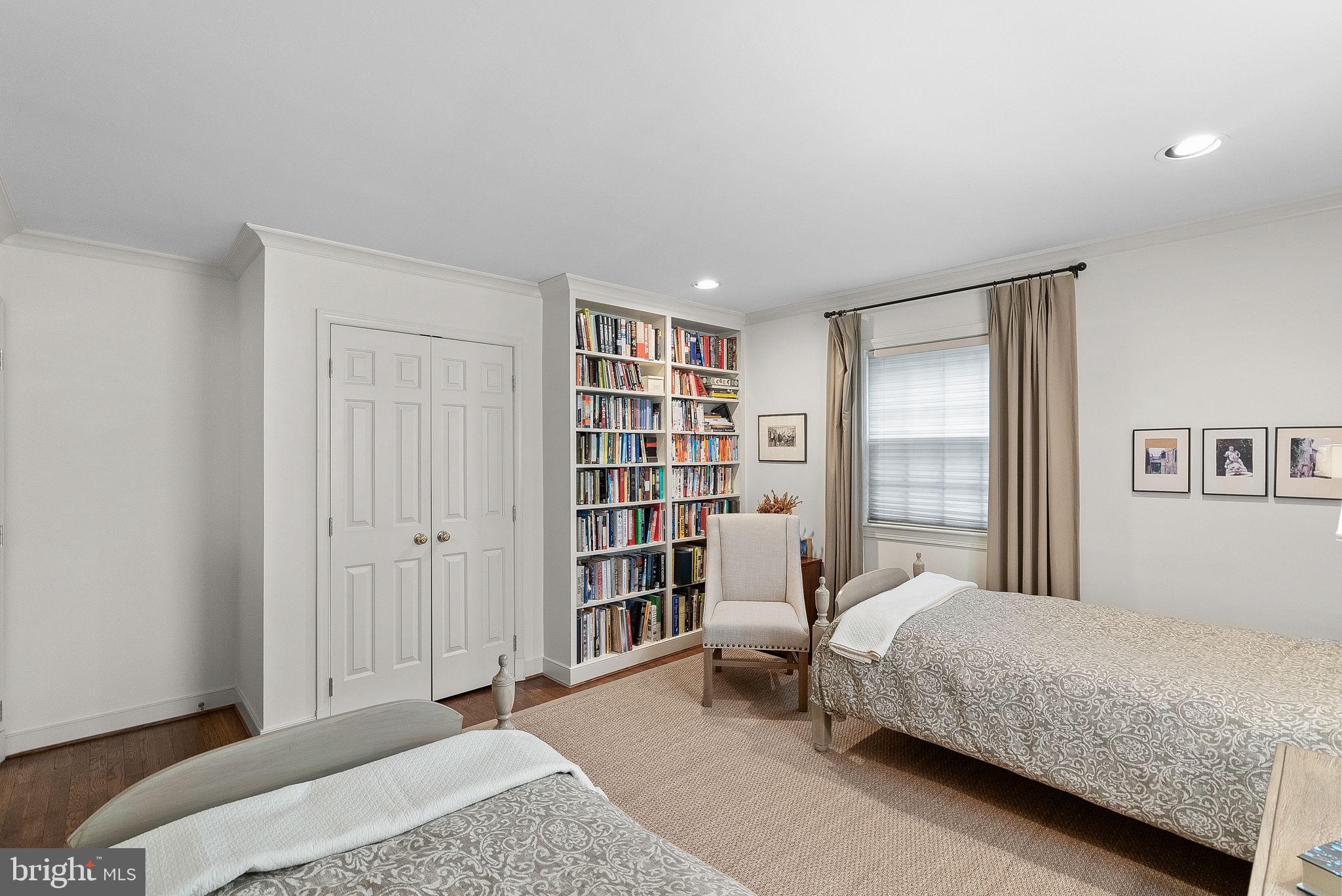 9314 Colesville Road Silver Spring, MD 20901 - Photo 40 of 88 Bedroom 3 double closet and built-in bookcases